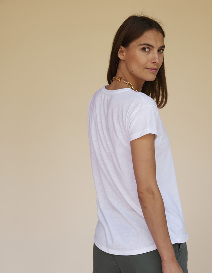 T-shirt Rosalia blanc