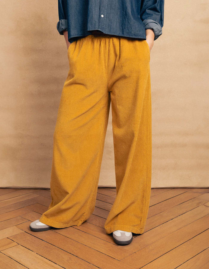 Pantalon Bowie en velour côtelé ample 1